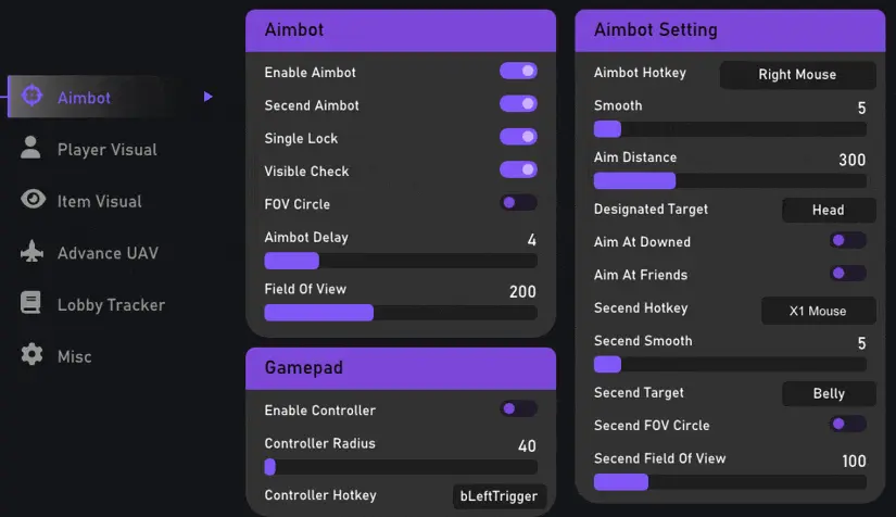 ZeroAim: MW4 External Cheat